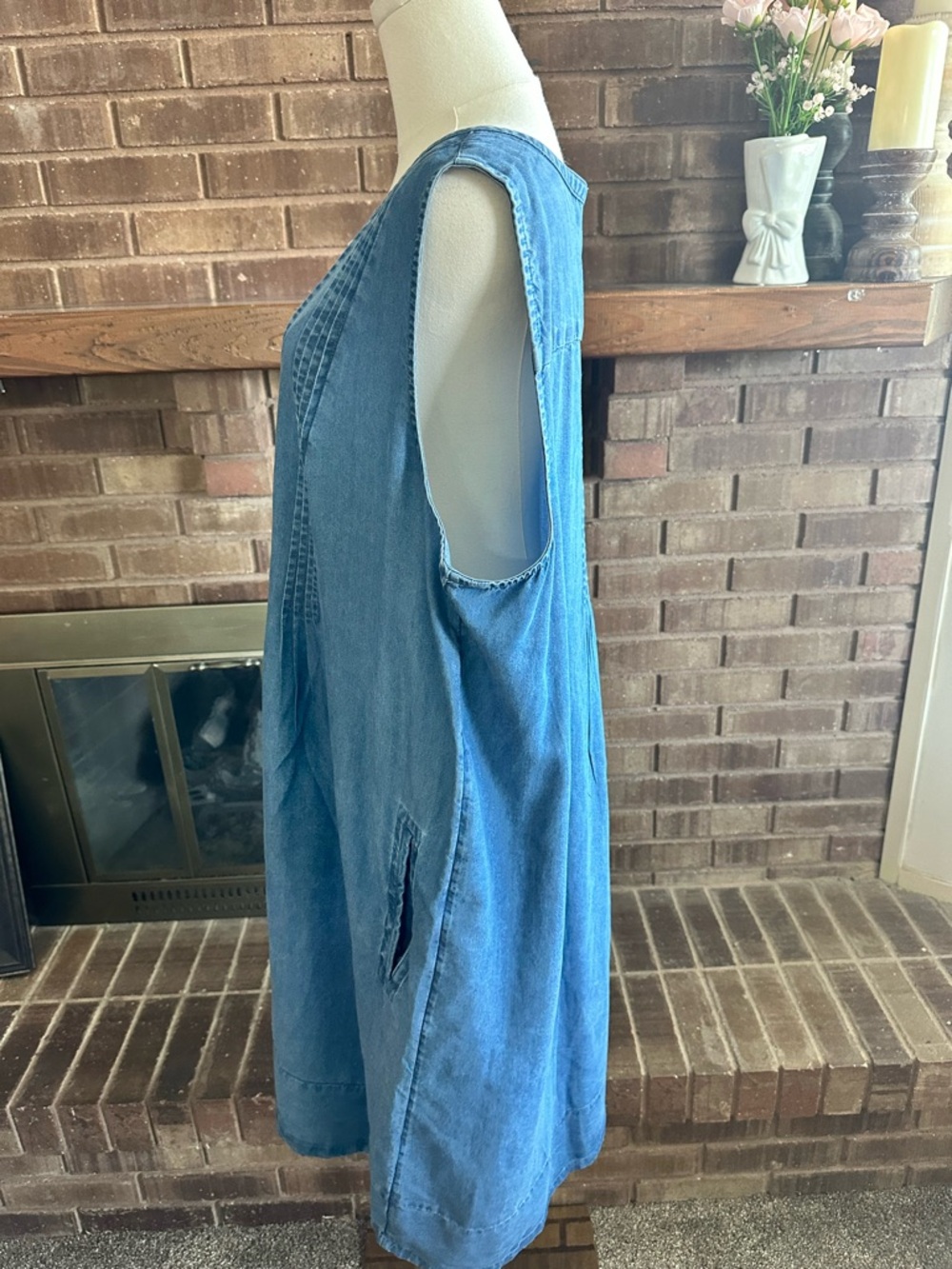Coldwater Creek Tencel Sleeveless Dress – Effortless Breezy Elegance 2X - Picture 3 of 5